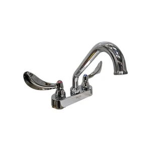 DELTA Teck Bathroom Faucet Deck Mount 2-Handle 4" Cast, Chrome 27C4223 Sealed - Picture 1 of 8
