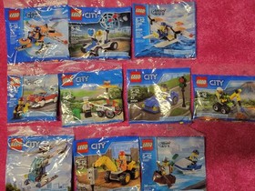 Lot of 10 Lego City Polybags including Lego City Arctic Scout (30310) All sealed