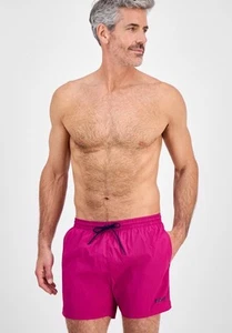 $58 Hugo Men’s- Boss/Hugo Men's Lee Drawstring Swim Trunks- Fuchsia -Medium -New - Picture 1 of 8
