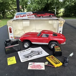 Vintage Shinsei Radio Control RC 1963 Split Window Corvette 1989 SIEHE VIDEO 80er - Bild 1 von 24
