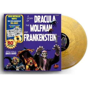 A Story Of Dracula Frankenstein And The Wolfman Vinyl LP & Colouring Book Import - Picture 1 of 5