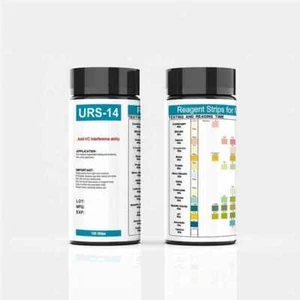 URS-14 100strips Urinalysis Reagent Test Paper Parameters Test Strips Leukocytes - Picture 1 of 11