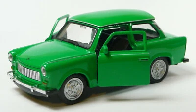 Trabant 601 grün Trabi Modellauto 1:34 ca. 11 cm Neuware von WELLY Trabbi - Bild 1 von 2