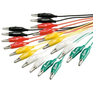 5 Pairs - 10 piece test lead / connection line /wire set with crocodile clips - Imagen 1 de 2