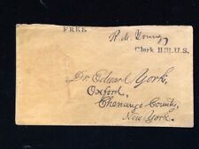 WASHINGTON D.C. C.1850'S STAMPLESS COVER FREE FRANK R.M. YOUNG
