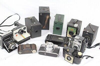 F X12 Vintage Film Cameras Inc. Coronet Folding, Brownie - Some Cased • 47.72€