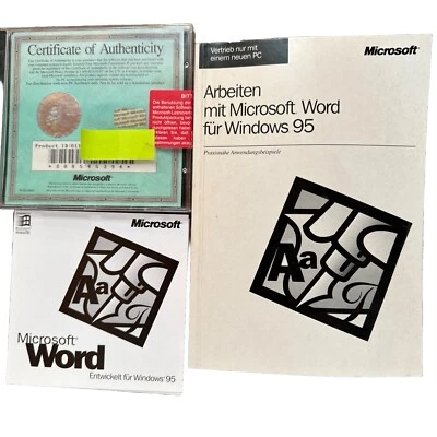 Microsoft Word 95 Software Handbuch und CD - Bild 1 von 4