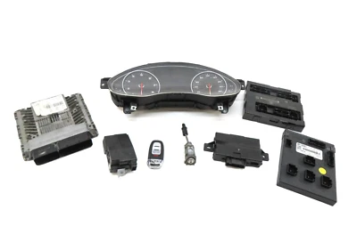 AUDI A6 (C7) 2013 3,0 L MOTOR CTUA ECM BCM MÓDULO INMOVILIZADOR PUERTA DE ENLACE JUEGO DE LLAVES Foto 1 de 4