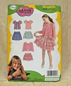 Simplicity Schnittmuster #2242, Lizzie McGuire Girl Fashions, Größe 7 - 16 ungeschnitten - Bild 1 von 5