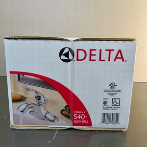NEU/NOS DELTA EINHAND-WASCHTISCHARMATUR IN CHROM 540-WFMPU VERSIEGELT - Bild 1 von 5
