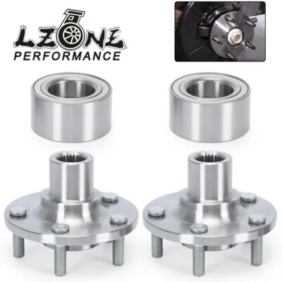 Pair Front Wheel Hub & Bearing Kit For Ford C-MAX 2013-2018 Focus 2012-2018 - Image 1 of 4