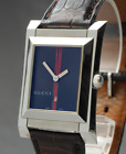 New Battery [n Mint] Gucci 111m Sherry Line Date Square Men's Watch From Japan