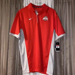 OHIO STATE BUCKEYES Shirt Golf NIKE DRI-FIT LARGE NEW W/TAGS Coaches Gear - Picture 1 of 7
