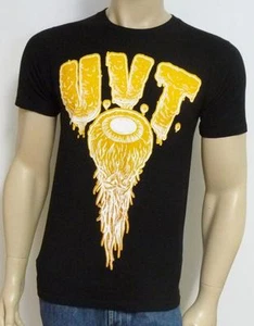 Us Versus Them Eye See Graphic Tee Double Logo Mens Black T-Shirt New NWT - Picture 1 of 3