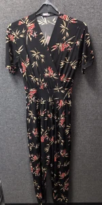 Kim & Co Brazil Jersey Short Sleeve Printed Jumpsuit Size M rrp £69 LN056 DD 02 - Picture 1 of 5