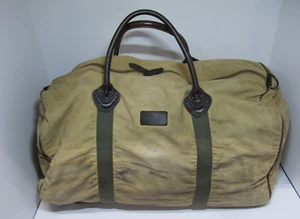 LL Bean Archive Reissue Of The 1934 Duffle Bag Leather Handles and Bottom - Picture 1 of 16