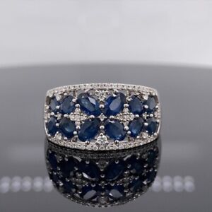 Effy Royale Bleu 14K White Gold 2.25Ctw Sapphire & Diamond Ring $3500