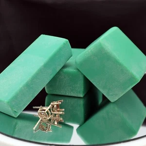 Raw jade green Nano crystal heat resistant faceting grade artificial lab jade - Picture 1 of 10