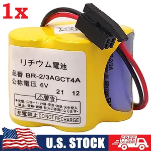 1X BR-2/3AGCT4A BR2/3AG BR2/3AGCT4A Battery for FANUC A98L-0031-0025 w/plug US - Bild 1 von 9