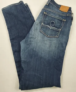 Lucky Brand Womens Sofia Skinny Medium Blue Denim 5 pockets Embroidered Size 8 - Picture 1 of 9