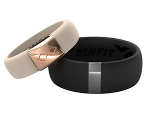 Rinfit Silicone Wedding Rings - Couple Rubber Ring Set for Him&Her - MetalBar - Picture 1 of 17