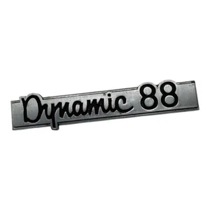 Vintage Oldsmobile Dynamic 88 Emblem Badge 3917672 4” Chrome Script OEM - Picture 1 of 5