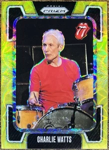 2025 Panini Prizm Rolling Stones Charlie Watts Yellow Scope #054/199 #9 - Picture 1 of 2