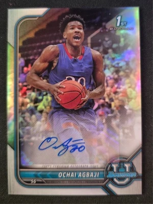 2022 Bowman University - Ochai Agbaji - Autograph #BCPA-OA - Image 1 of 2