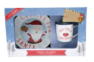 Cookies for Santa Porcelain Hot Cocoa Mug & Plate Christmas Gift Box 8” / 250ml - Bild 1 von 12