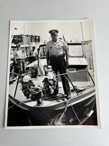 FOTO REAL de colección de los años 60 uniforme de oficial de policía de Chicago ceremonia funeraria - Imagen 1 de 7
