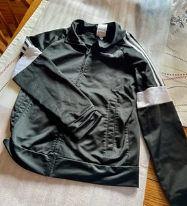 Adidas Youth Boys Track Jacket color black size 10/12 - Picture 1 of 4