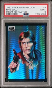 2022 Star Wars Galaxy Han Solo Prisma Rifrattore /75 PSA 9 #4 - Foto 1 di 2