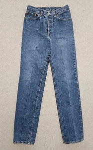 Vintage Levi’s 501 Damenjeans Knopfleiste hoher Bund 80er XX Größe 11R 26 x 31 USA - Bild 1 von 16