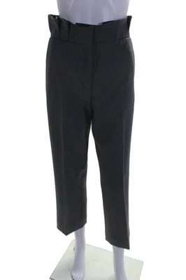 Calça slip-on Antonio Berardi feminina lã com zíper cinza escuro tamanho 40 - Imagem 1 de 4