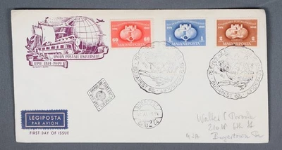 MayfairStamps Hungary FDC 1949 Universal Postal Union Anniversary Combo First Da - Image 1 of 2