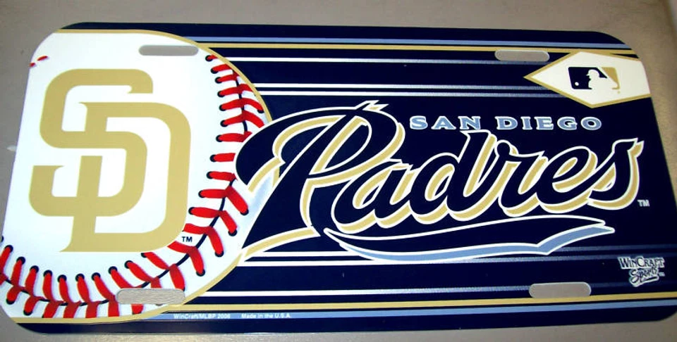 San Diego Padres major league baseball team MLB Flexible Plastic License Plate - Image 1 of 1