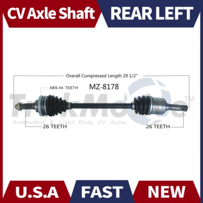 Eje trasero izquierdo SurTrack SurTrack de 1 pieza para Mazda Miata MX5 HA13 1995-2005 Foto 1 de 3