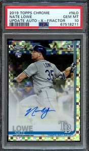 BB - 2019 - Topps Chrome - #NLO - Nate Lowe - Xfractor - PSA 10 - Picture 1 of 2