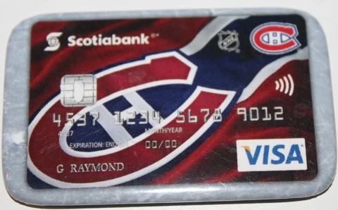 Montreal Canadiens Scotiabank Canada Visa Promotional Pin Magnet Attachment Cover