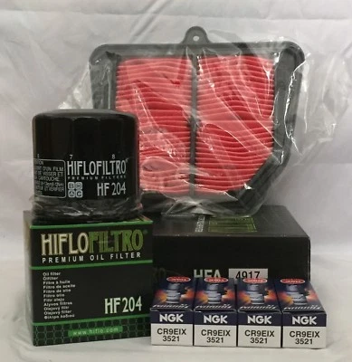 Service Kit For YAMAHA FZ8 / FAZER (2010 to 2016) Filters and NGK Iridium Plugs - Image 1 of 4