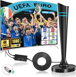 Antenna TV Digitale Amplificata Potente Portata Oltre 600+km 4K/1080P Smart HDTV - Foto 1 di 8