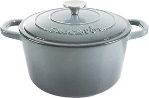 5 Quart Dutch Oven mit Deckel Emailliert Langlebig Gusseisen Rund Antihaft Schiefergrau Zuhause - Bild 1 von 7