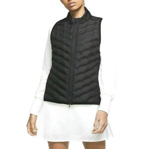 Nike Size L $180 Women's AeroLoft Repel Black Golf Vest CK5784-010