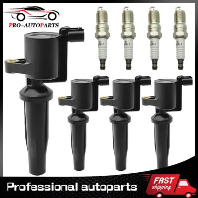 Juego de 4 bobinas de encendido + bujías para Ford Fusion Escape FD505 2009-2020 2,0 L 2,5 L Foto 1 de 4