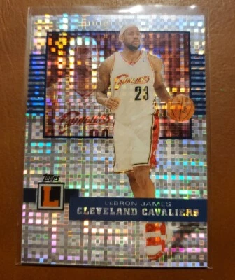 LEBRON JAMES 07-08 Topps Letterman XFRACTOR REFRACTOR PARALLEL #2/25 RARE - Image 1 of 4
