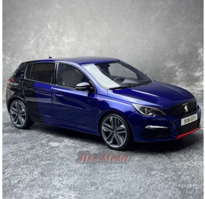 OTTO 1:18 PEUGEOT 308 GTI 2018 OT922 Limited Resina Modelo Coche Diecast Regalos Azul Foto 1 de 4