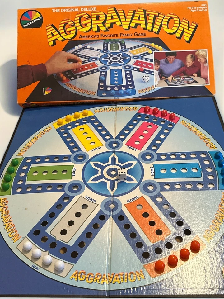 Juego de Mesa Aggravation Original Deluxe Party Edition por S&R COMPLETO 1987 Foto 1 de 1