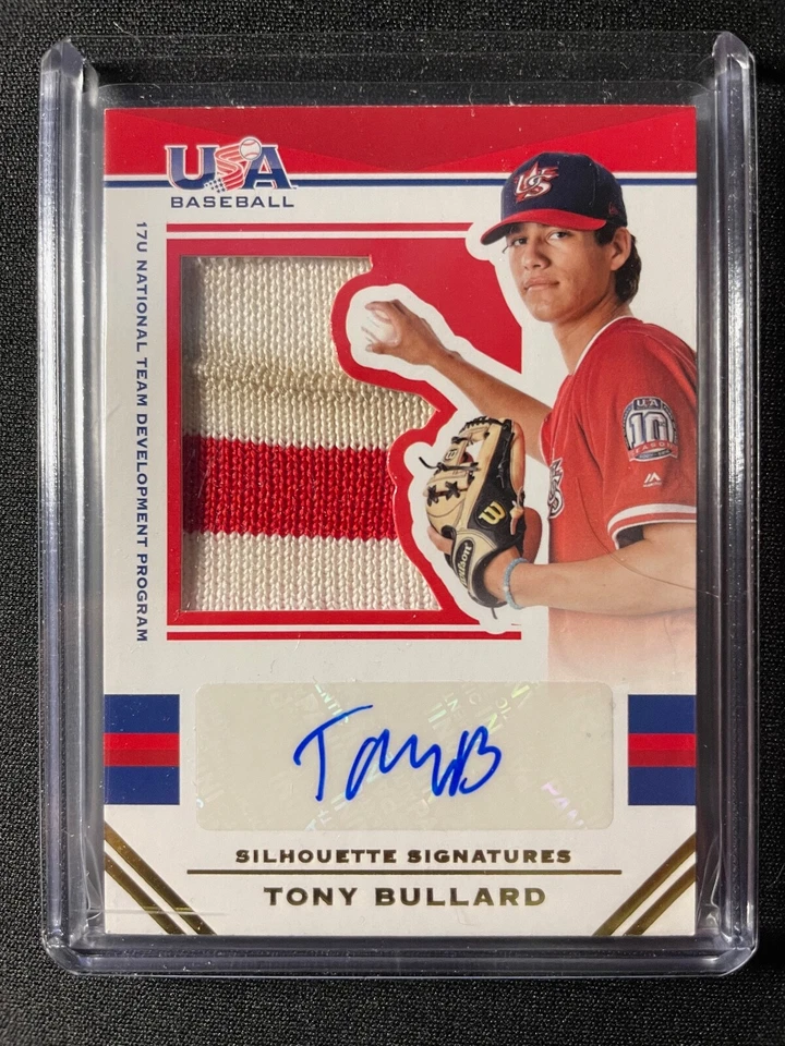 2017 Panini USA Stars & Stripes Tony Bullard Autographed Patch #/25 Marlins!!! - Image 1 of 1