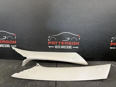 06-12 MITSUBISHI ECLIPSE LEFT & RIGHT INTERIOR A-PILLAR TRIM PANELS TAN - Image 1 of 4