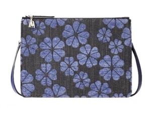 Kate Spade Denim Floral crossbody Bag (CELESTIAL BLUE) - Picture 1 of 17
